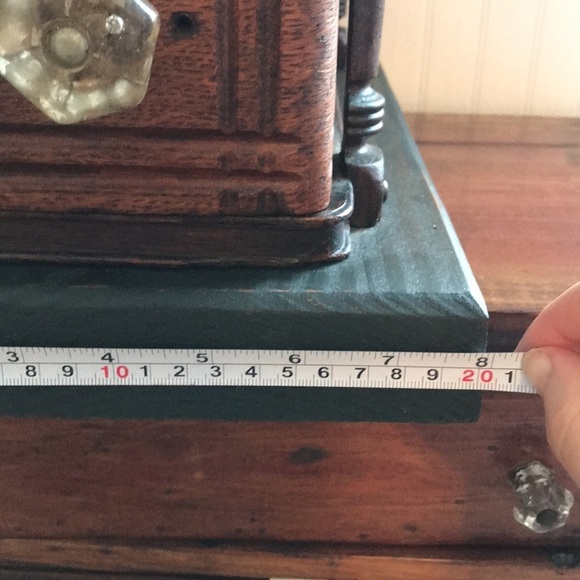 Restored Vintage Sewing Machine Drawer organizer w/ Glass knobs. Refurbished. - Picture 14 of 16